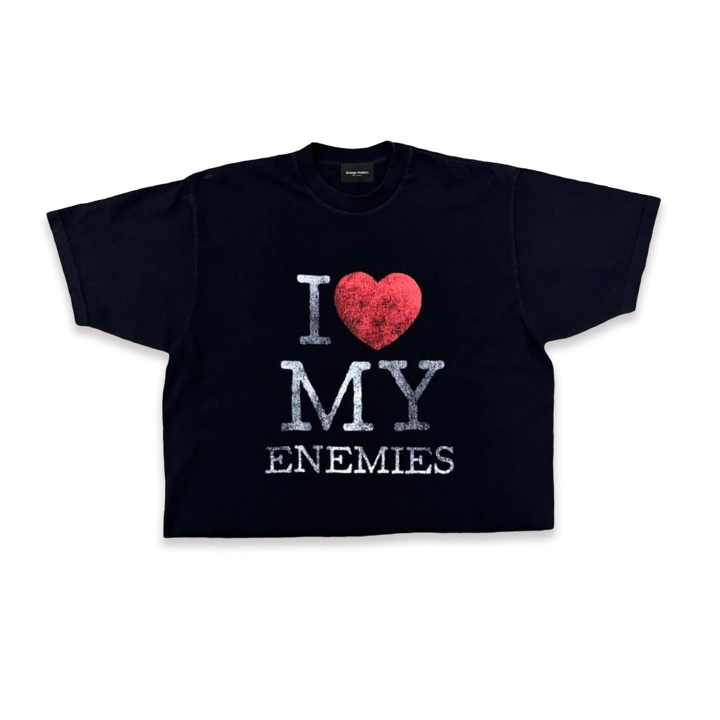 Black I Heart My Enemies Tee