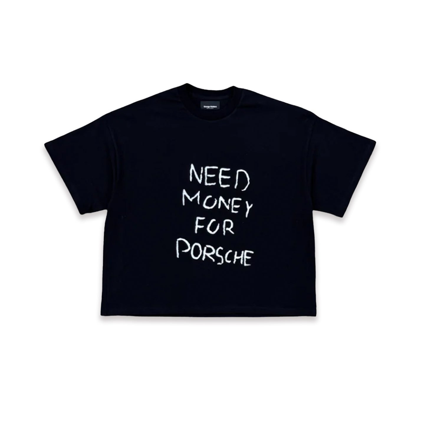 Need Money For Porsche Tee Black