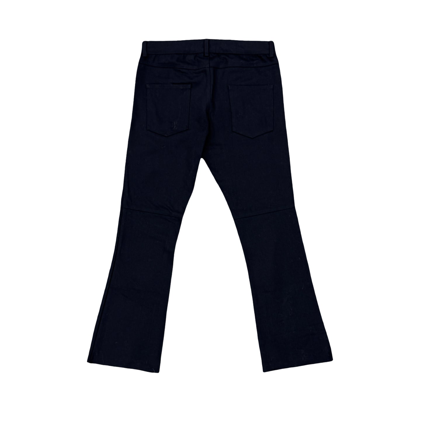 Black Geno Moto Flare Pant
