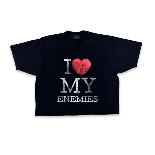Black I Heart My Enemies Tee