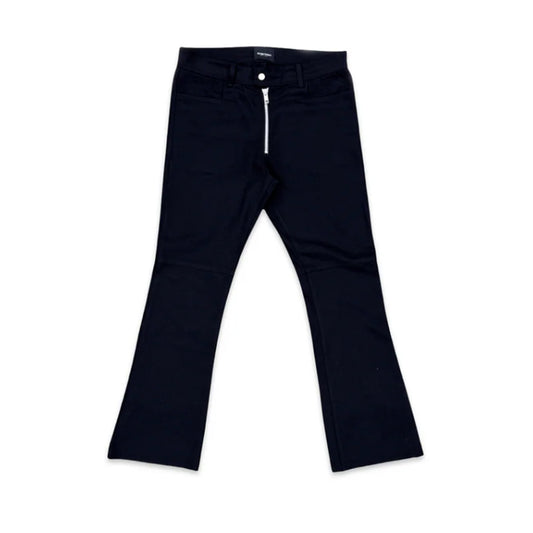 Black Geno Moto Flare Pant