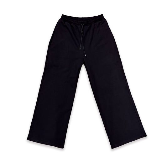 Black Wide Leg GH Sweat Pant