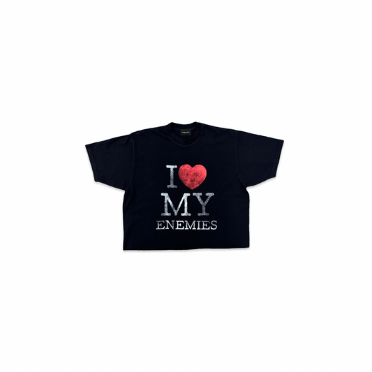 Black I Heart My Enemies Tee