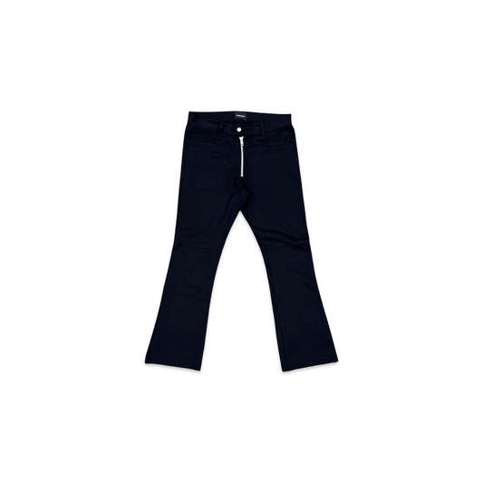 Black Geno Moto Flare Pant