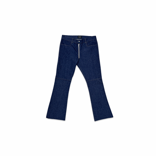 Raw Denim Geno Moto Flare Pant